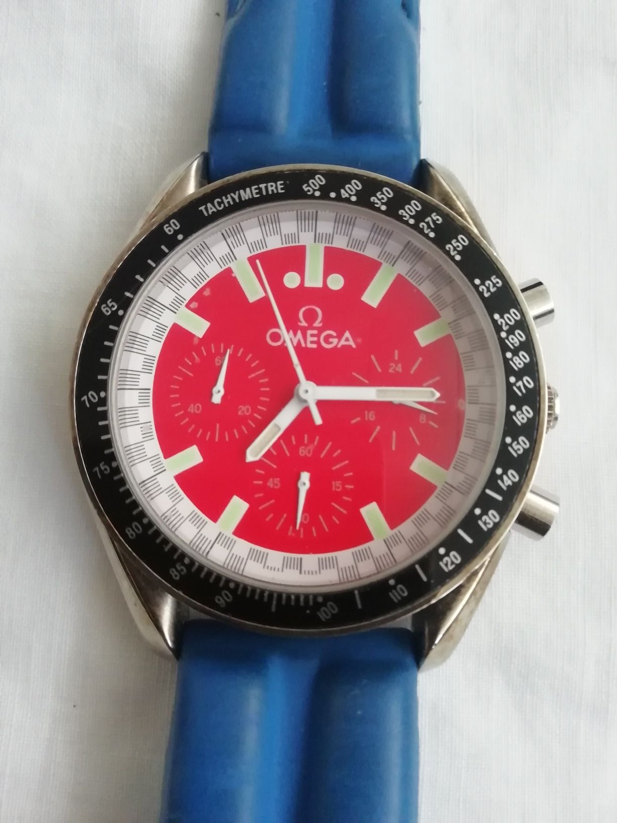 Relógio Tachymetre imitar Omega