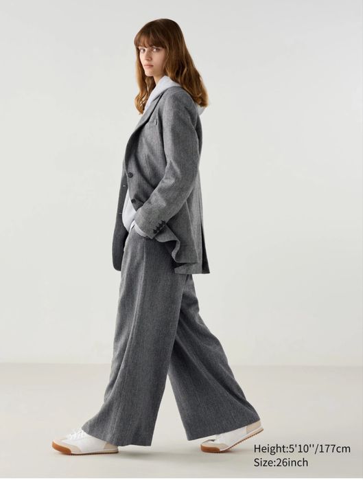 Теплі брюки палаццо Uniqlo S М