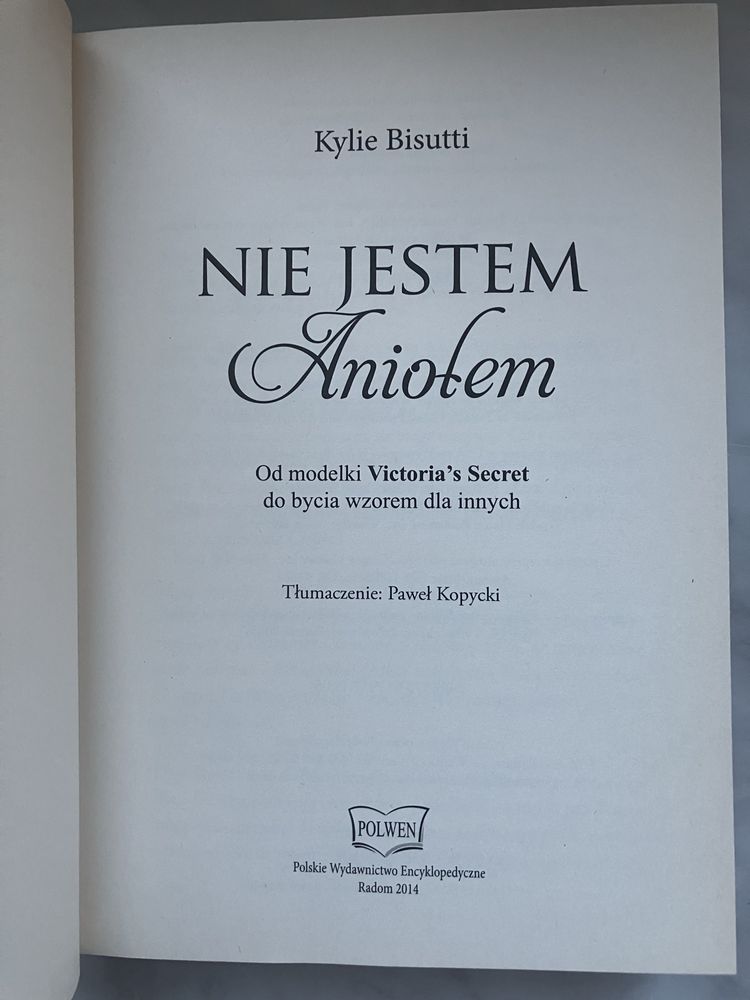 Książka Nie jestem aniołem Kylie Bisutti