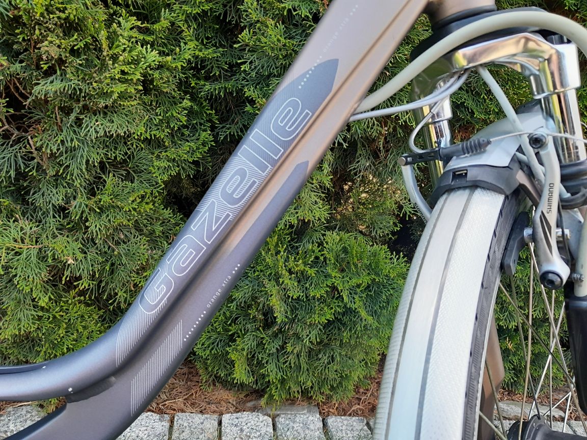 Rower elektryczny gazelle orange xtra innergy