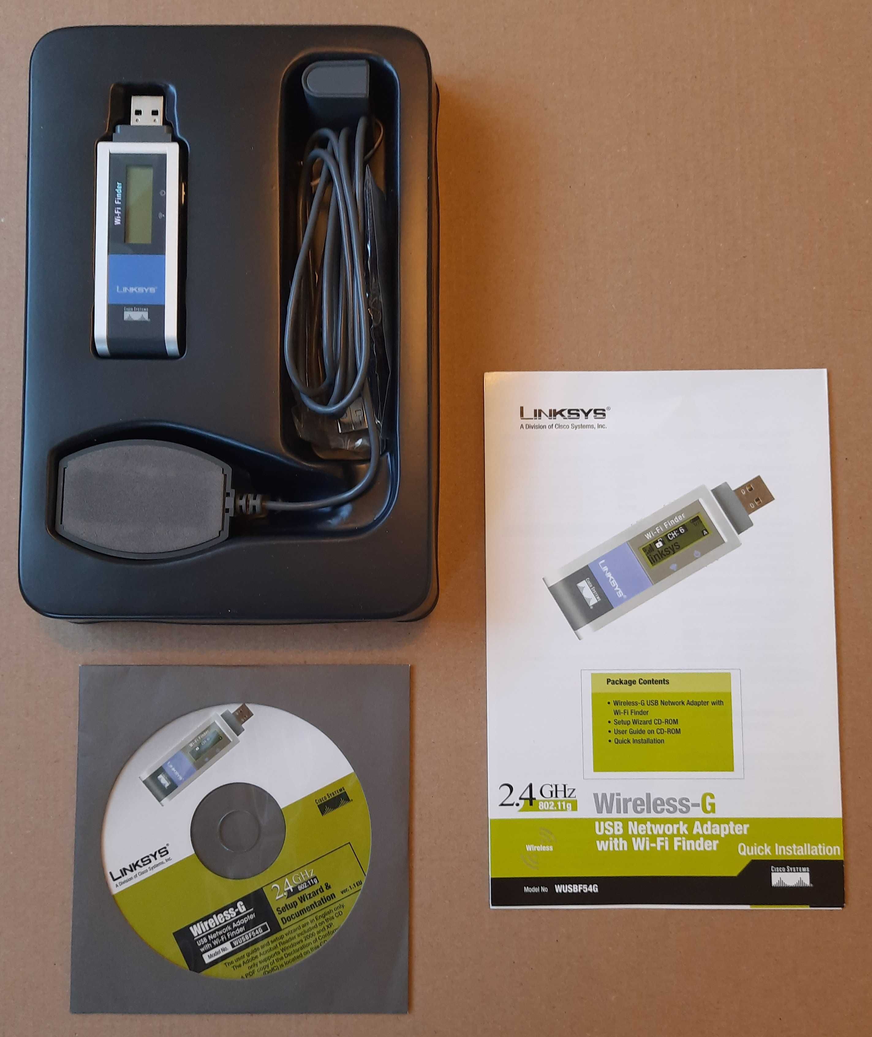 Karta WiFi USB z funkcją skanera LINKSYS WUSBF54G
