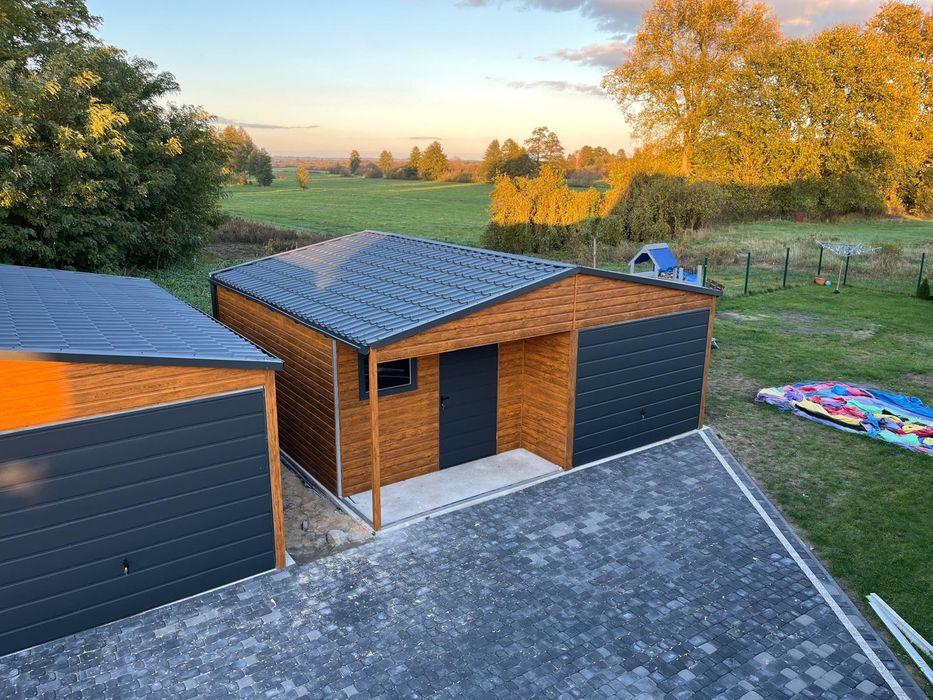 Nowoczesny garaż 6x6 wnęka