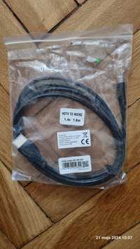 Nowy kabel hdmi-micro hdmi 1.8m