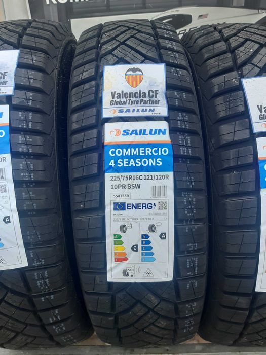 4xWielosezonowa 225/75 R16C Sailun Commercio 4S 121R Gwarancja gratis