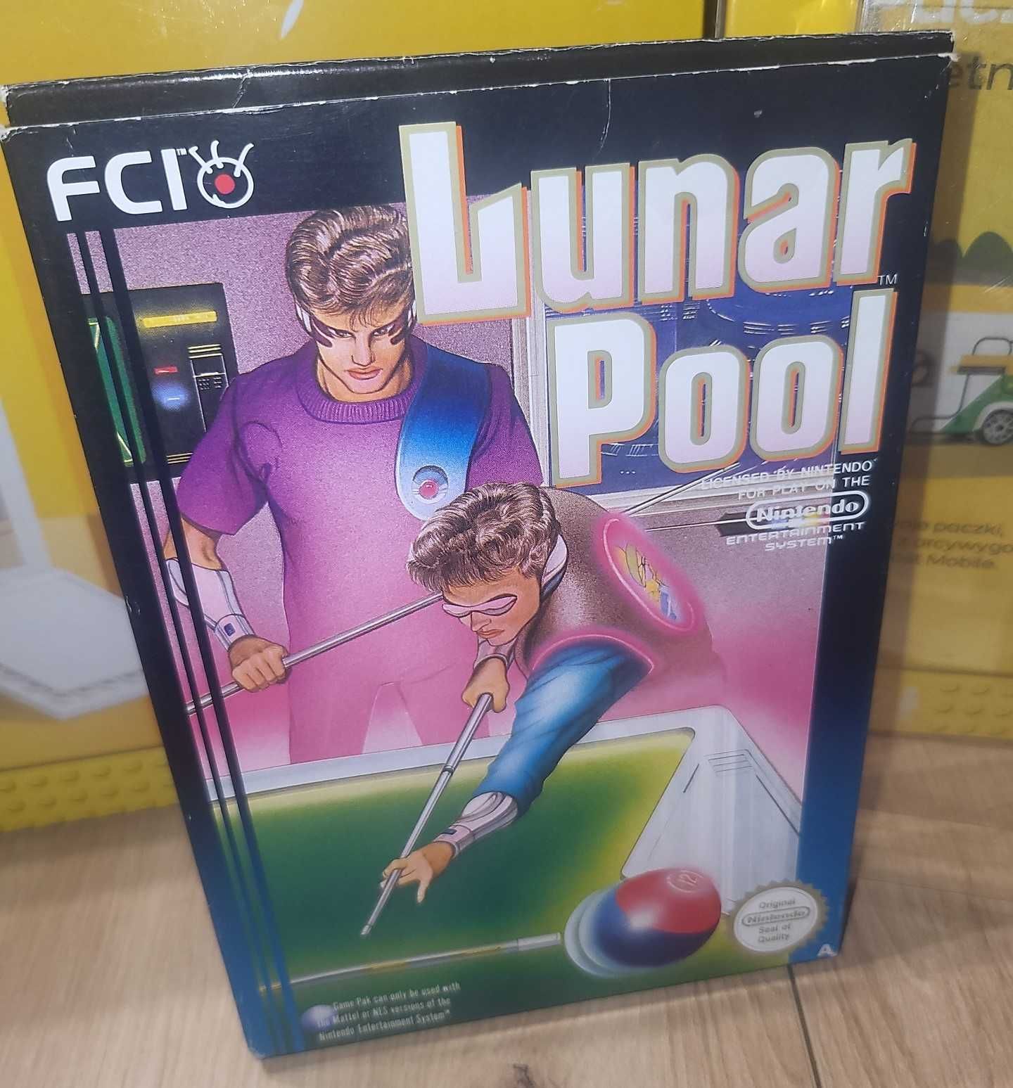 Gra Lunar Pool - NINTENDO NES PAL A - BDB- stan Komplet +Protektor