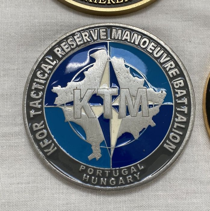 Medalhas militares missões QRF KFOR ISAF EUTM RCA 8 cm