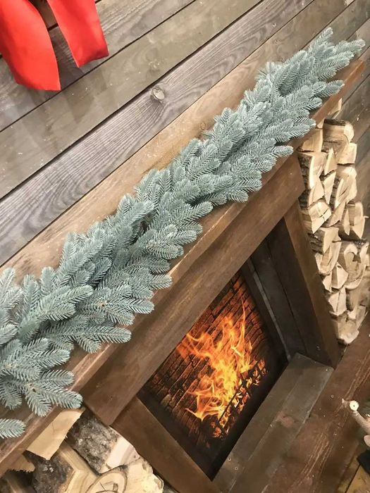 Хвойні новорічні гірлянди Traditional - декор (блакитні 1.2 м та 2 м)