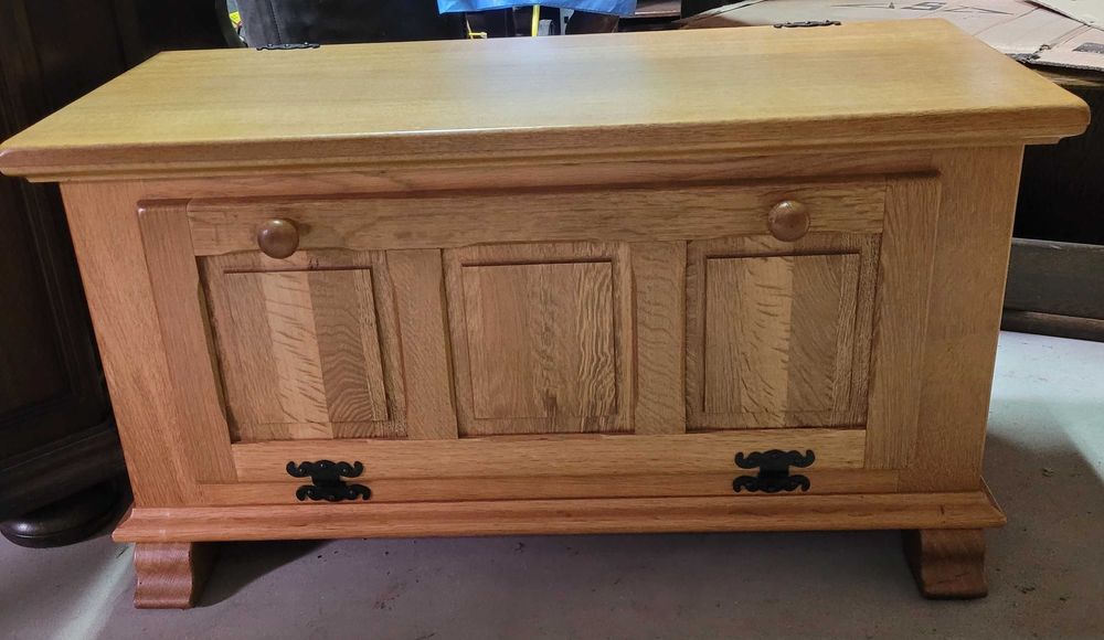 Skrzynia szafka dębowa lity dąb