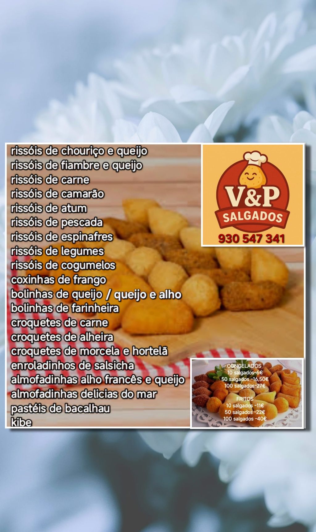 Salgadinhos deliciosos