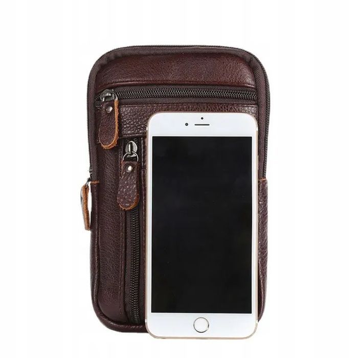 Męska Skórzana Torba Na Ramię Nerka