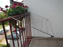 suszarka na ubrania na balkon na taras na lata nierdzewna ocynkowana