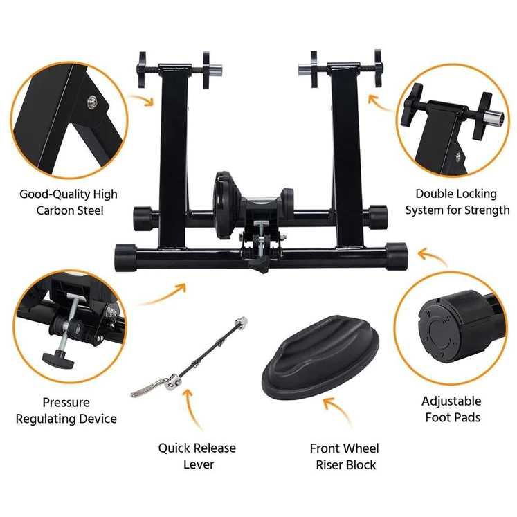 Trenażer Rowerowy Magnetyczny Składany Yaheetech 120kg 26-28"