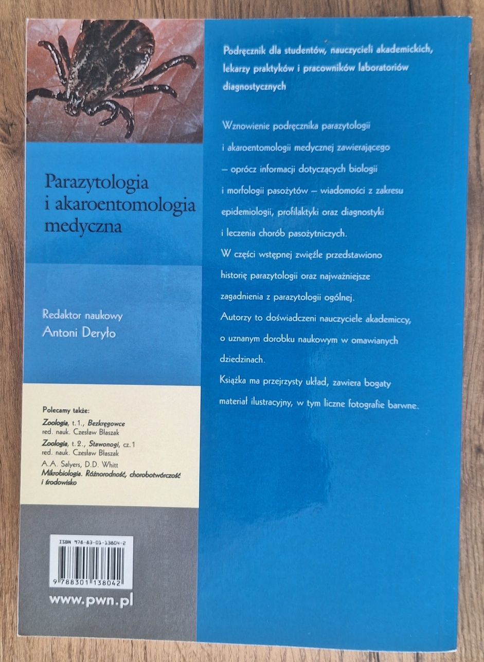 Parazytologia I akaroentomologia medyczną, Antoni Deryło, stan idealny