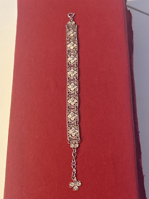 Filigranowa bransoleta srebrna