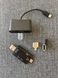 OTG, USB -Type C; Lightning- TFmicro(SD),OTG адаптеры 3 в 1; 6 в 1