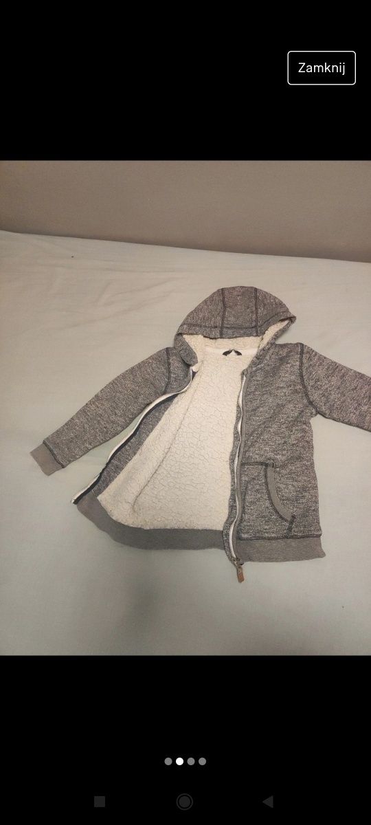 Bluza gruby miś szara