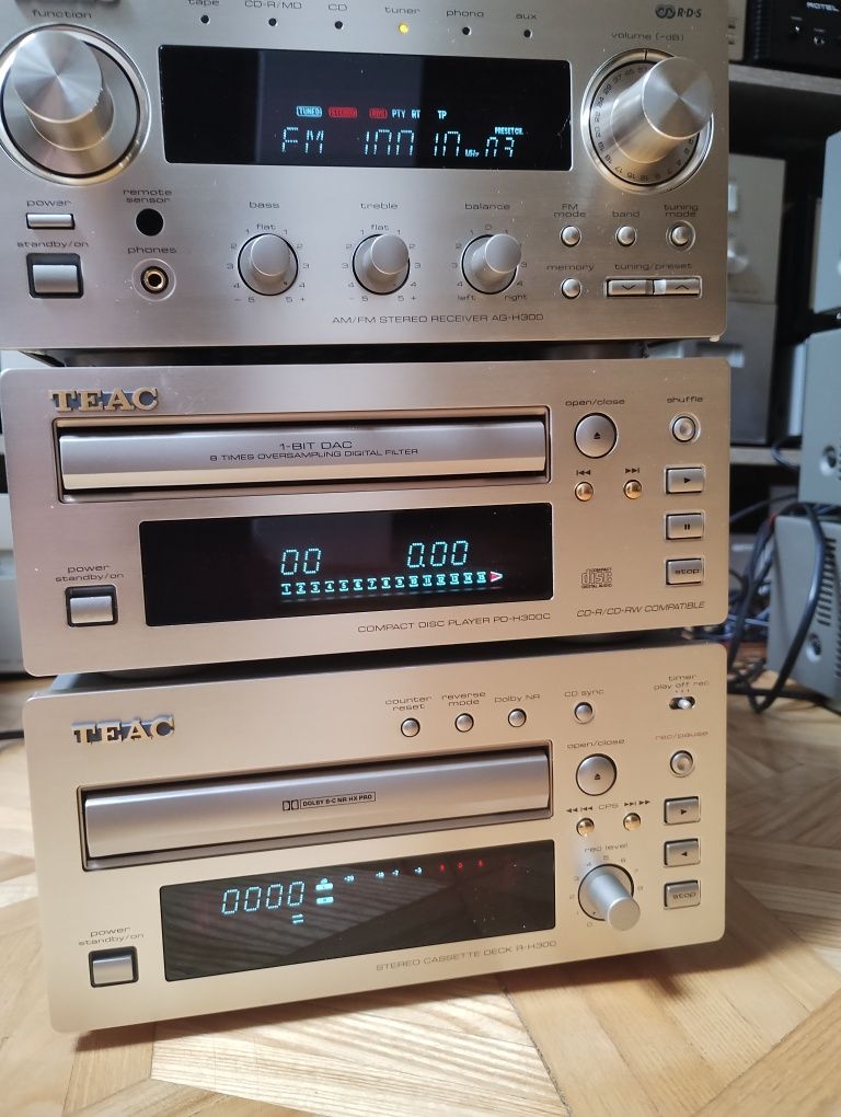 Zestaw Teac H300 amplituner z deckiem i CD