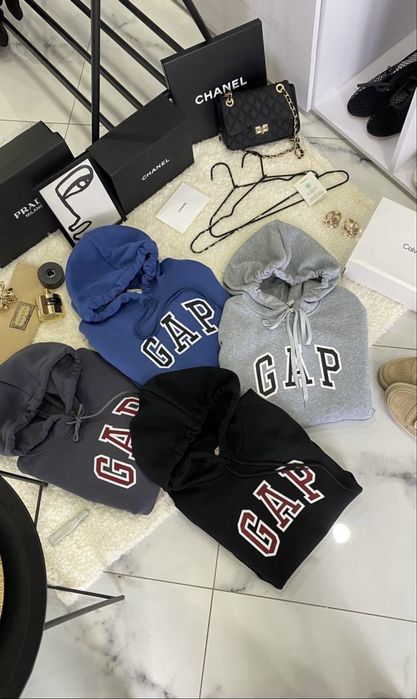 Худі Gap на флісі, Чоловіче та жіноче худі gap, тепле худі на зиму