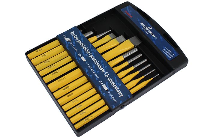 Przecinak Do Metalu Punktak Wybijak Zestaw 12el.