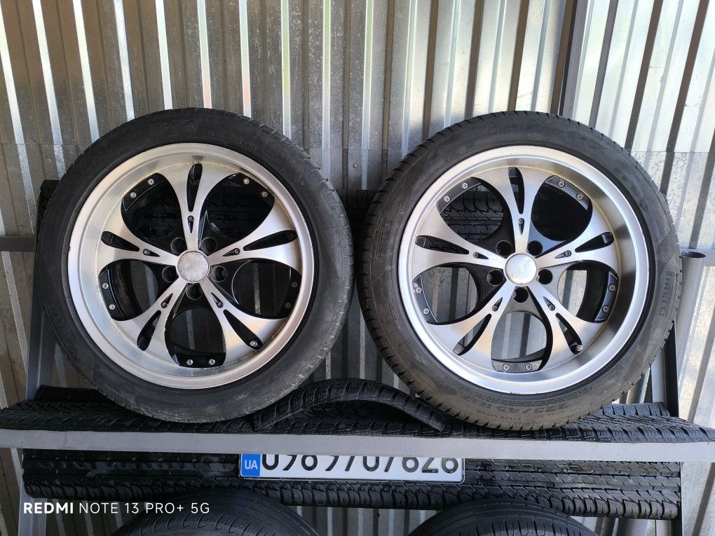 Колеса R17 5x100 7.5J ET35 ЦО 73.1 (57.1) мм літо 225/45R17