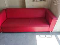 Sprzedam kanapę 200cm Ikea, wygodna czerwona, do salonu garażu domu