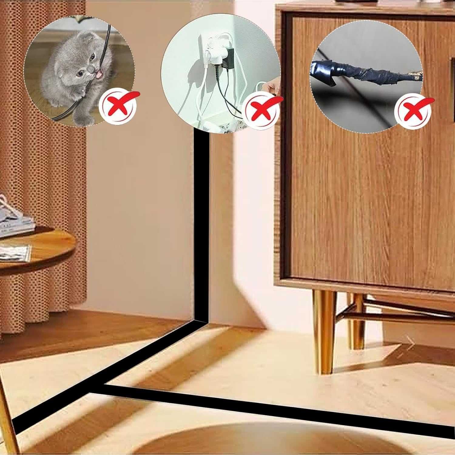 Kabel bruCke elastyczny mały kanał kablowy 5 m, samoprzylepny