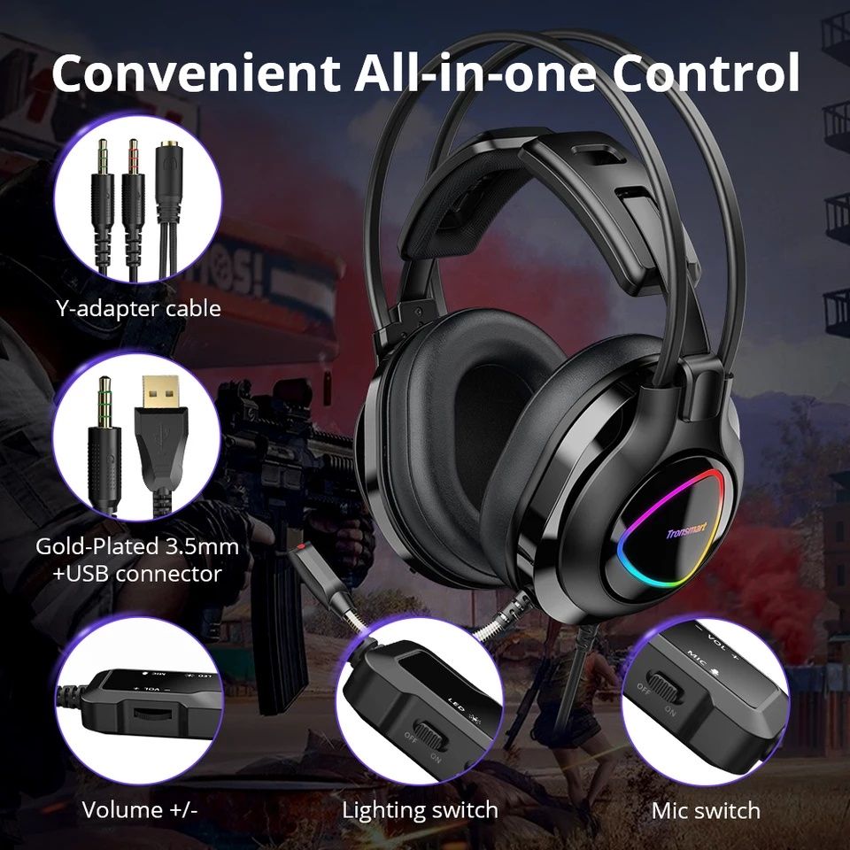 Tronsmart Glary Alpha Gaming Headset

 Игровая компьютерная гарнитура