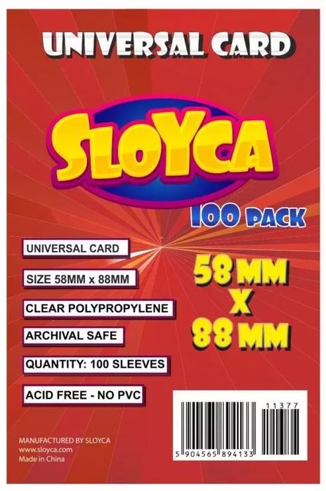 Koszulki Universal Card 58x88mm (100szt) SLOYCA. SLOYCA