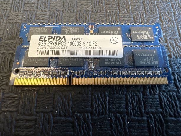 Kość pamięci 4GB 2Rx8 PC3-10600S-9-10-F2 ELPIDA