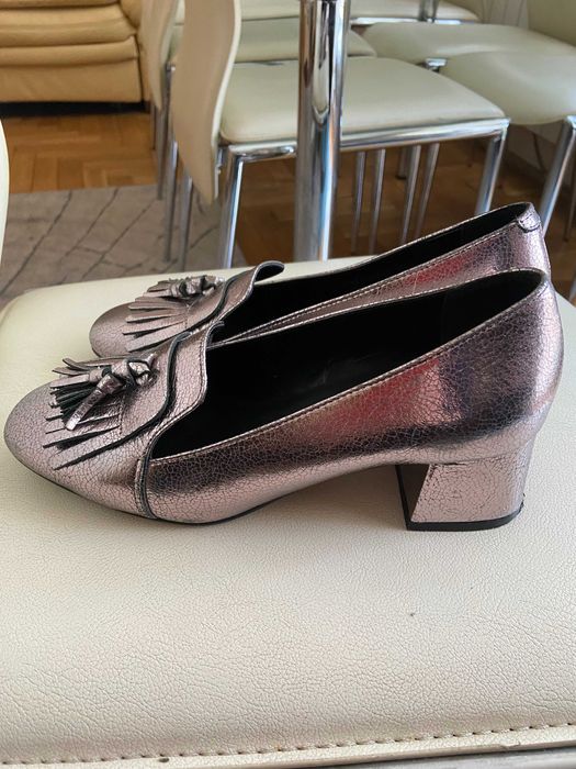 Next eleganckie czółenka , pantofelki na klocku  r 36/37