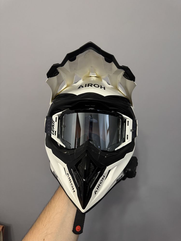 Kask Airoh Aviator Ace II +gogle leatt velocity 5.5