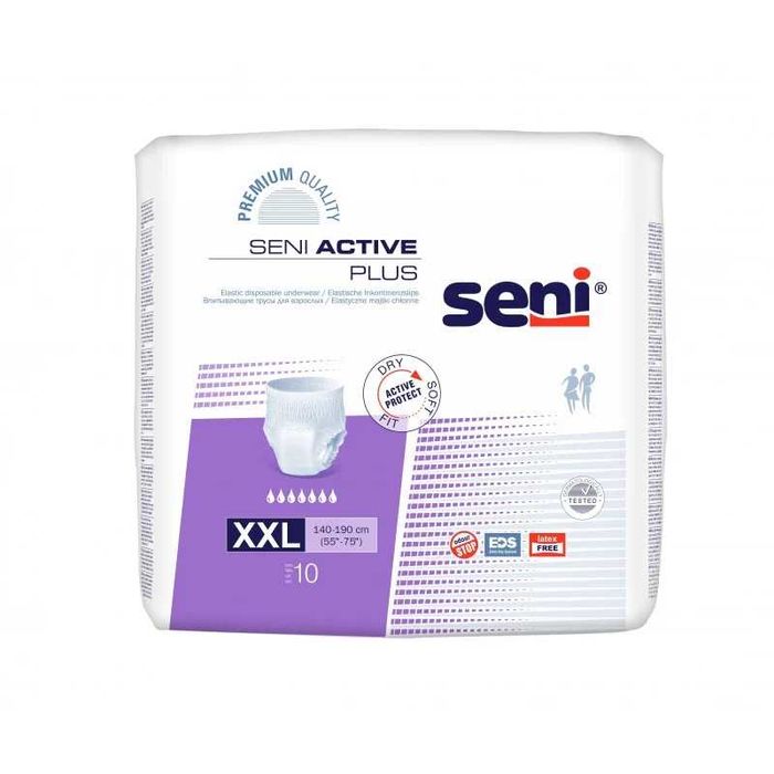 SENI ACTIVE PLUS XL pampersy 10 sztuk w paczce