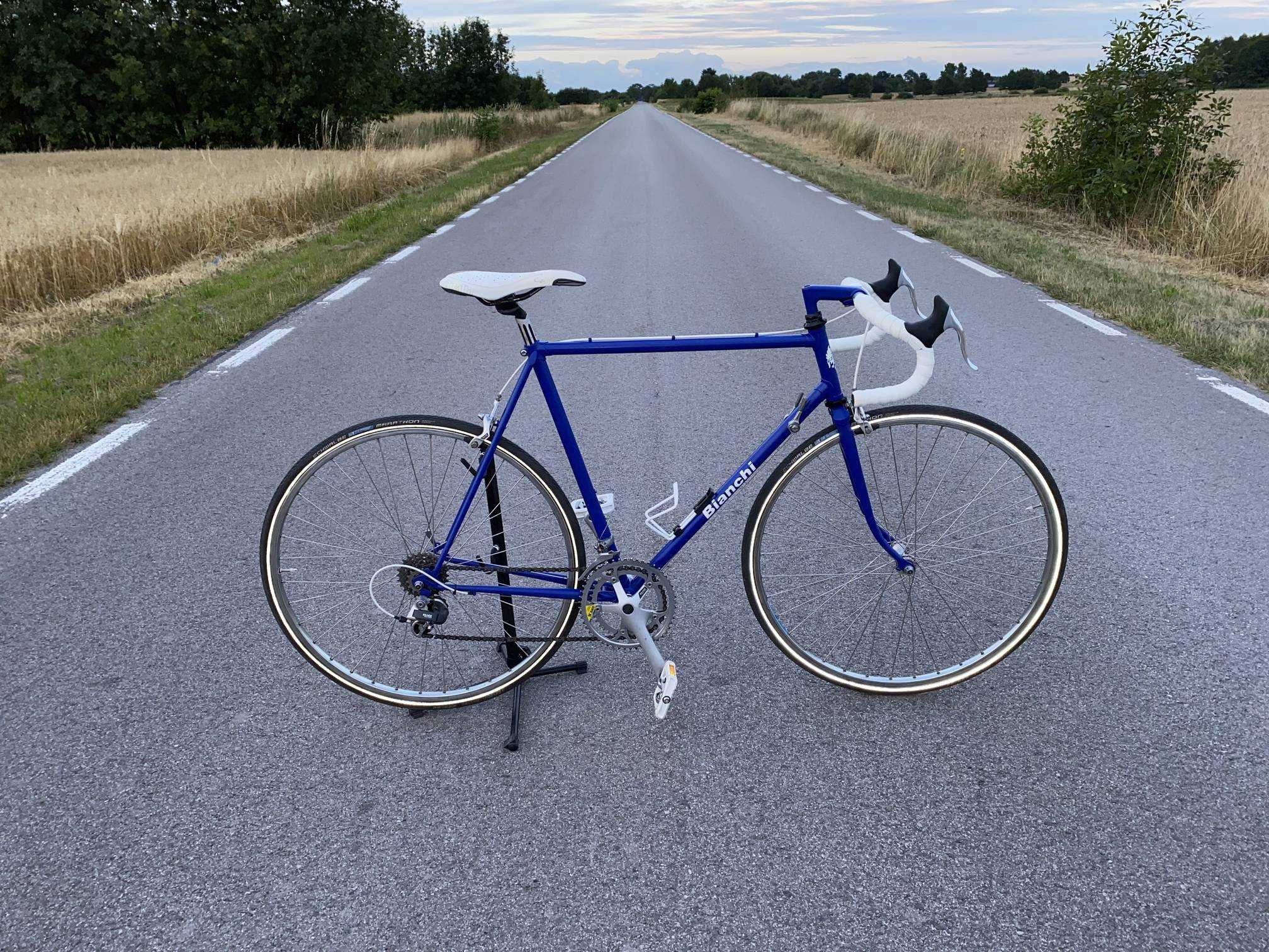 rower Bianchi Rekord 839, retro, vintage, szosa, ostre koło