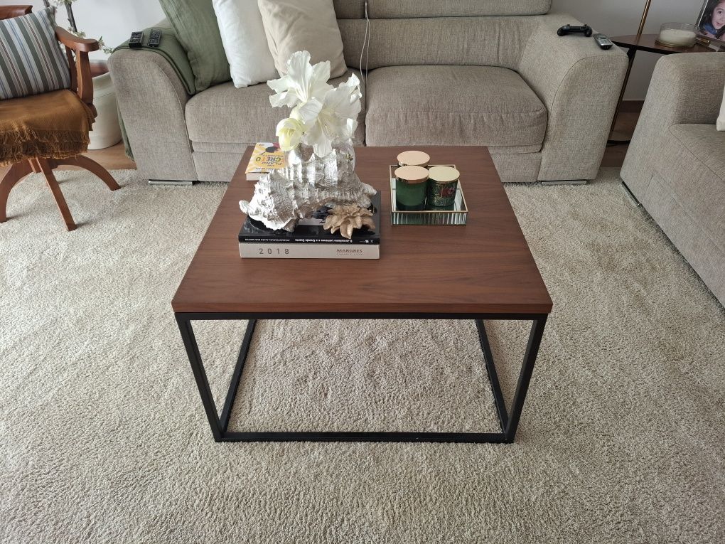Mesa de centro sala nogueira original (única)