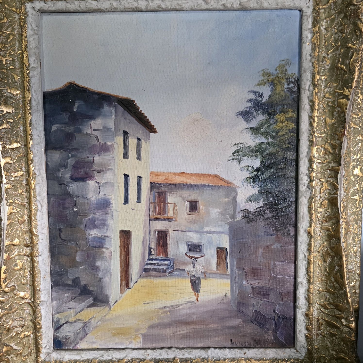 Pintura a óleo séc XIX de F. Maia (?)