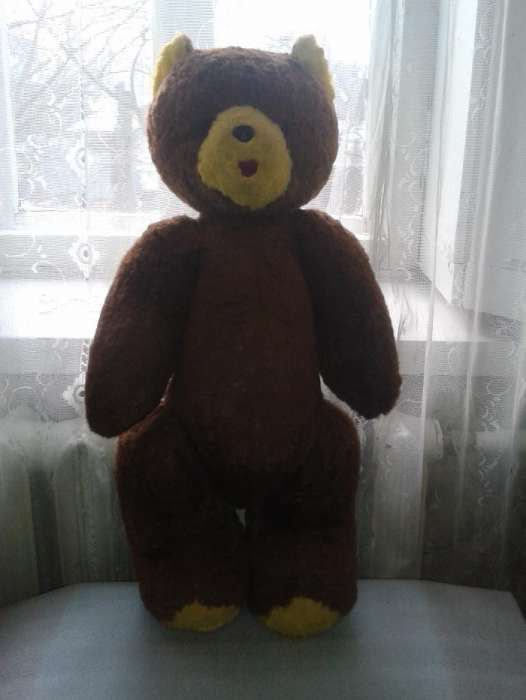 НОВЫЙ.Медведь плюшевый,65см.70-е годы.Не играный.