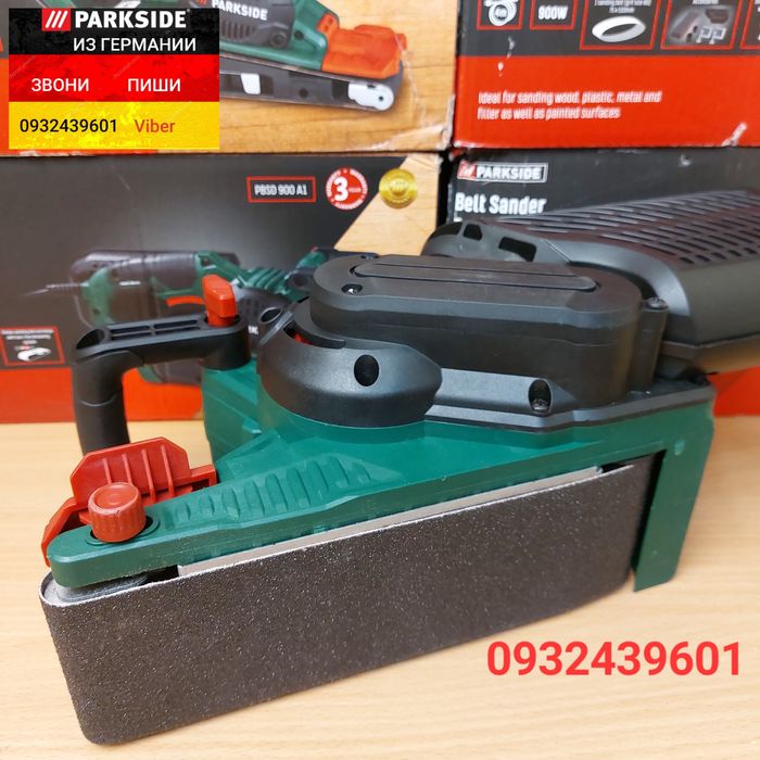 Ленточная шлифмашина/гриндер 900 Вт из ГЕРМАНИИ. Parkside PBSD 900 A1