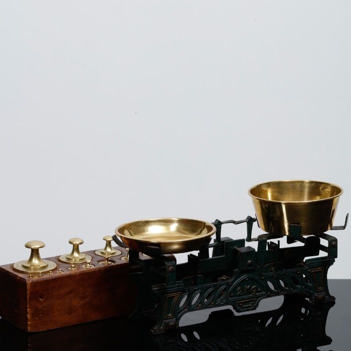 Lote de pesos antigos