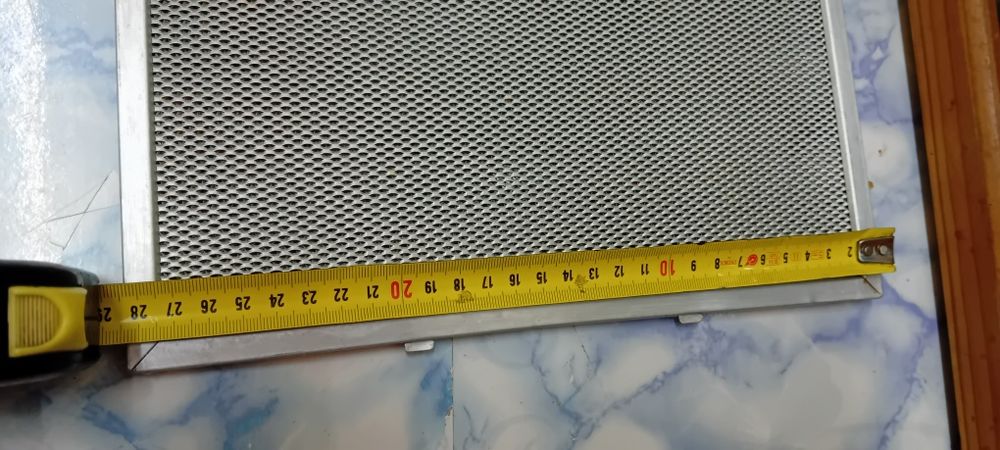 Grelha/filtro anti-gordura para exaustor