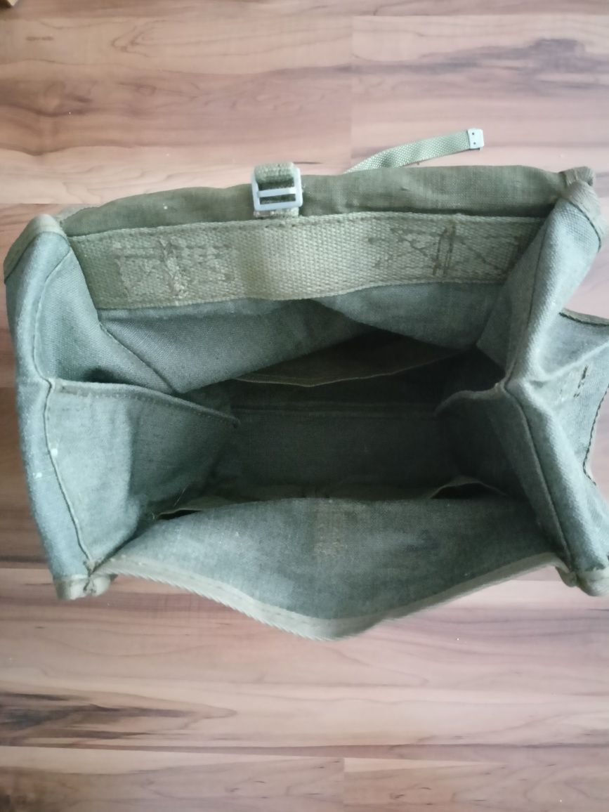 Plecak wojskowy, brezentowy kostka kolor khaki