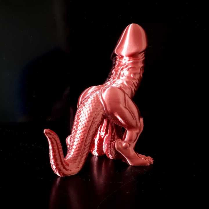 Dinossauro Bípede Peculiar 3D | Presente Divertido Adulto