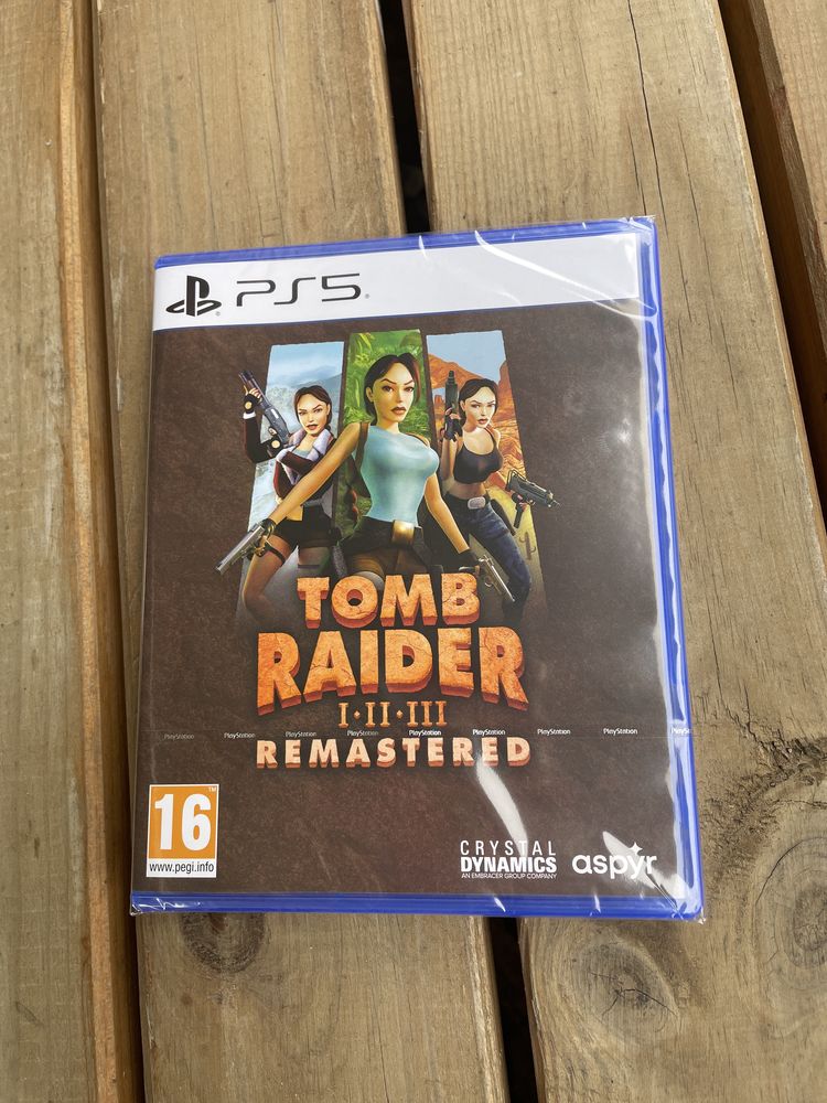 Tomb Raider I II III Remastered nowa gra w folii PS5