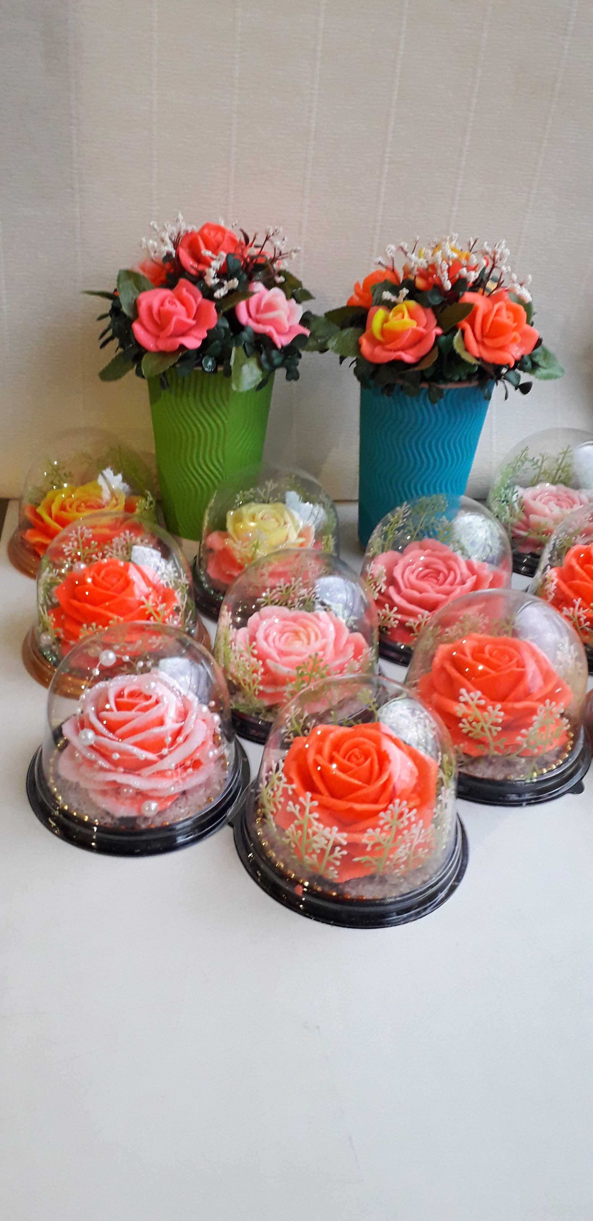 Букет Цветы Подарок Праздник Тюльпаны крокусы Детский букет из мыла