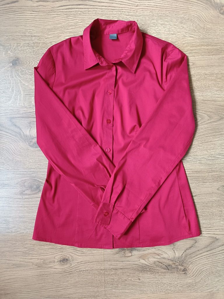 Elegancka damska czerwona koszula r. M 38