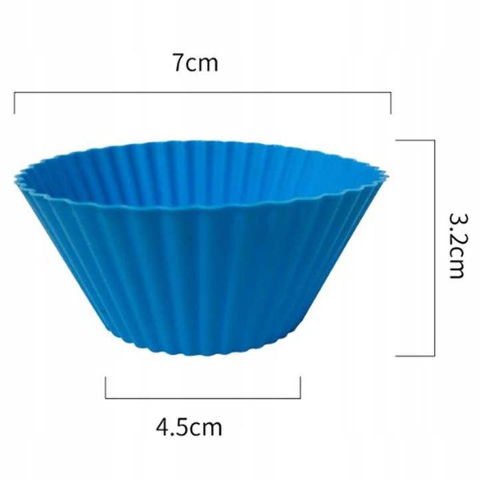 Silikonowe foremki do muffinek babeczek forma muffiny 12 szt #68