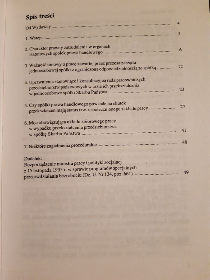 W Masewicz Wybrane zagadnienia stosunków pracy w spółkach prawa handlo