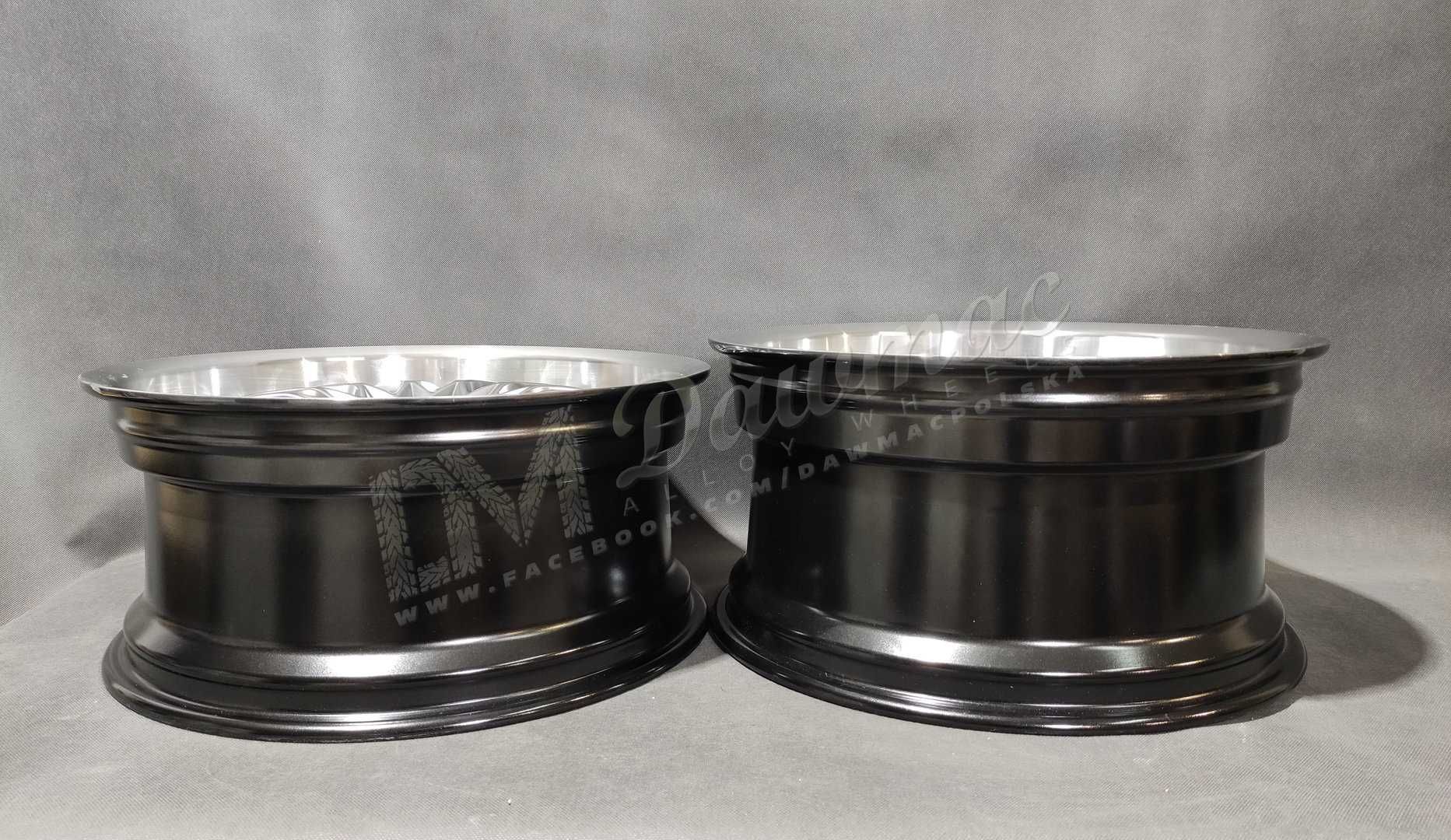 Felgi aluminiowe DM25 19" 8,5J ET35 + 9,5J ET38 5x120 HyperBlackMacLip