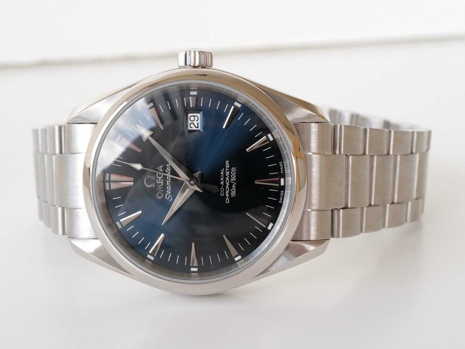 Omega Seamaster Aqua Terra Co-axial Blue Dial 39mm