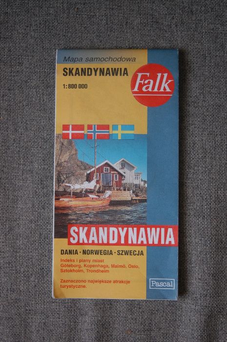 Skandynawia - mapa samochodowa Falk 1:800 000