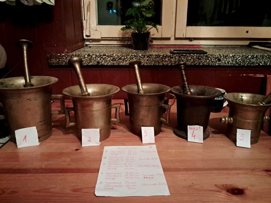 Mosiężne moździerze